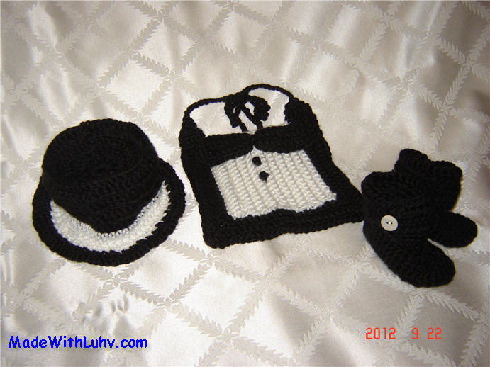 Buy Baby Tux,Baby Top Hat, Baby Black Boots for sale