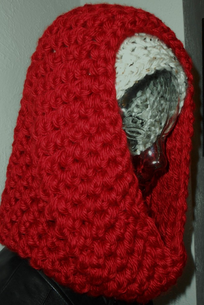Little Red Riding Hood Chunky Infinity Scarf Hood