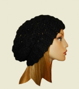 Black Beanie Slouchy