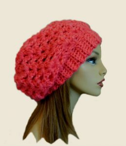 Slouchy Hat Beanie 2 Sisters Handmade Etsy Coral