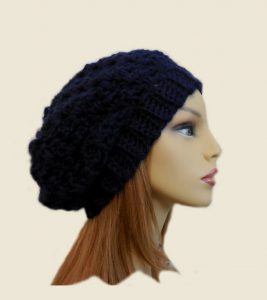 Dark Blue Crochet Hat